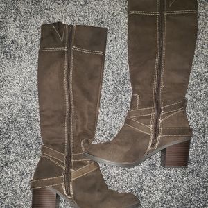 Women's tall brown boots